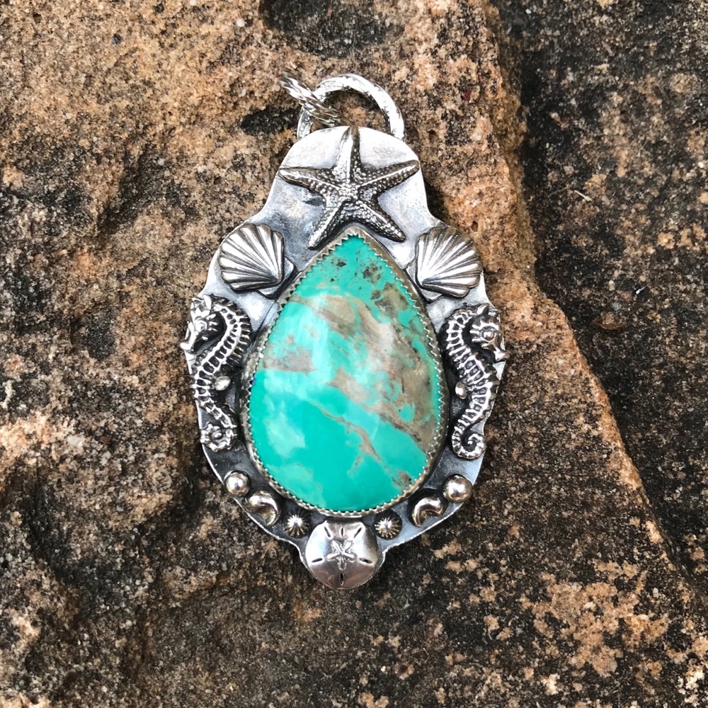 Soul of the Sea Turquoise Beach Pendant💚SALE💚